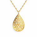 Necklace | Gold Plated with Citrine