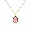 Necklace | Gold Plated with Amethyst