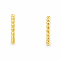 Huggie Hoop Earrings | Ball Hoop 9K 10mm x 2mm