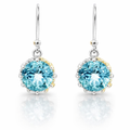 Earrings | Silver Blue Topaz Drops