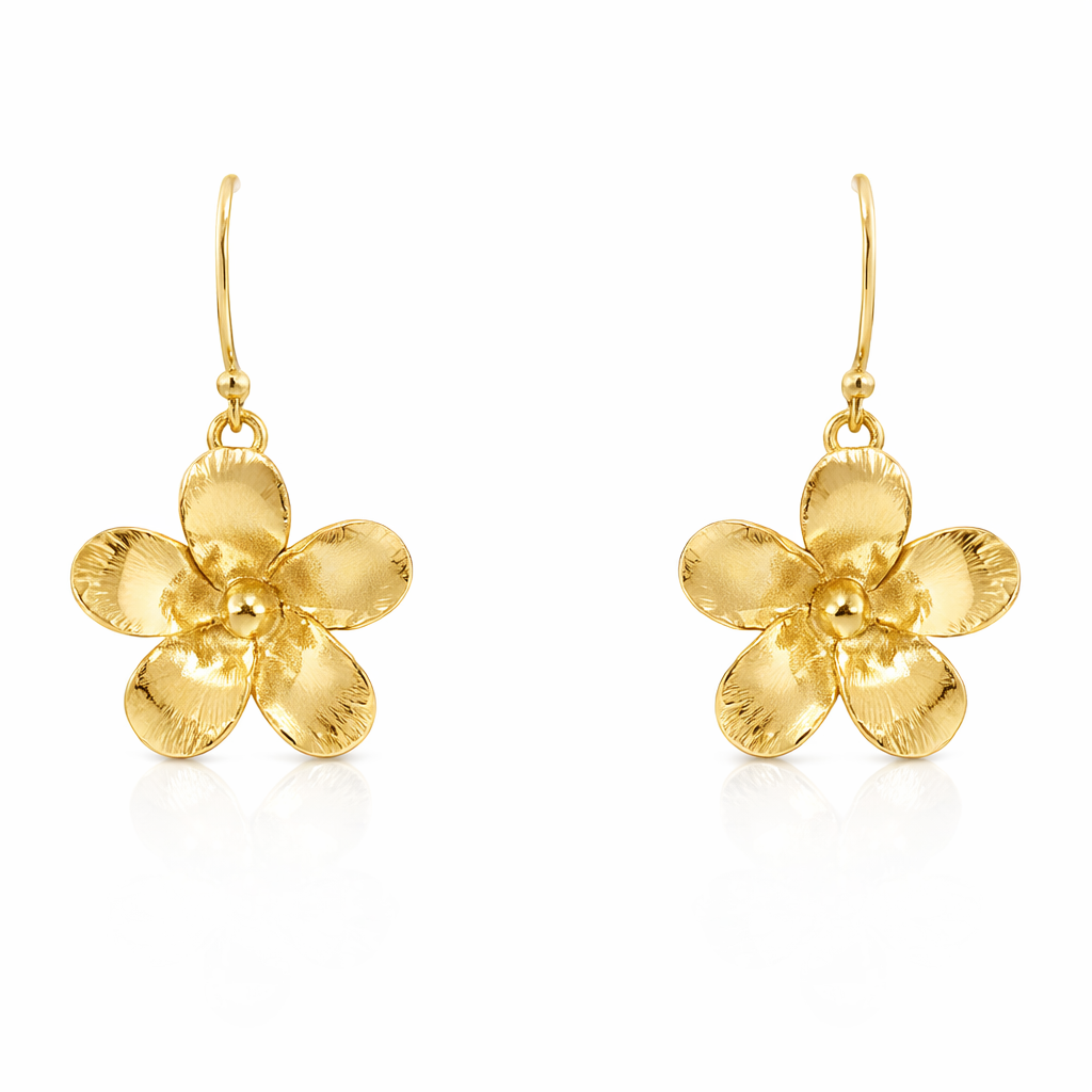 Earrings | 9K Gold Frangipanies