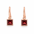 Earrings | Garnets In 9 Carat Rose Gold