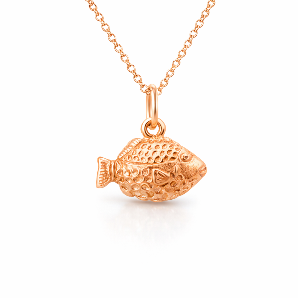 Triggerfish Pendant In 9K Rose Gold