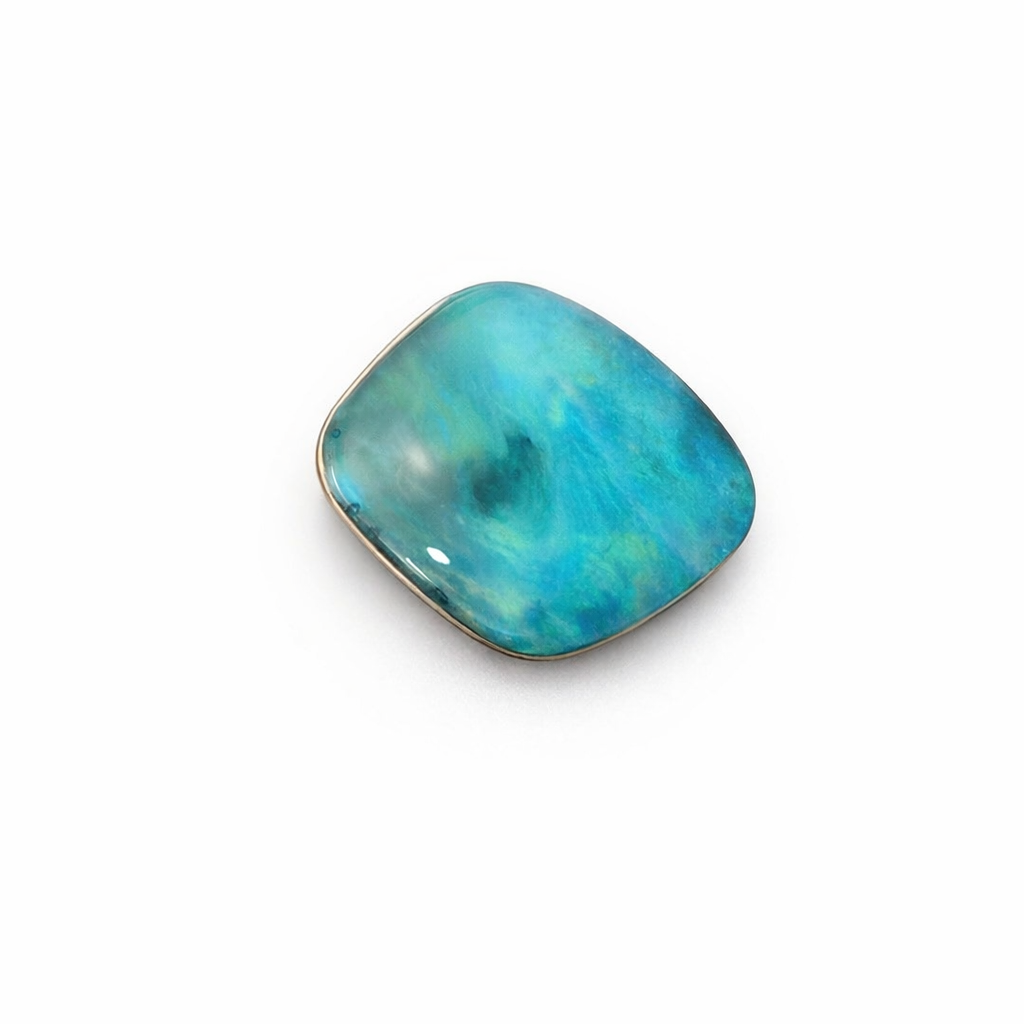 Solid Opal | Glistening Aqua Blue