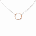Petals Silver Necklace | "Grandmother"  With Circle