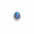 Opal Earring | Single Triplet In Sterling Silver