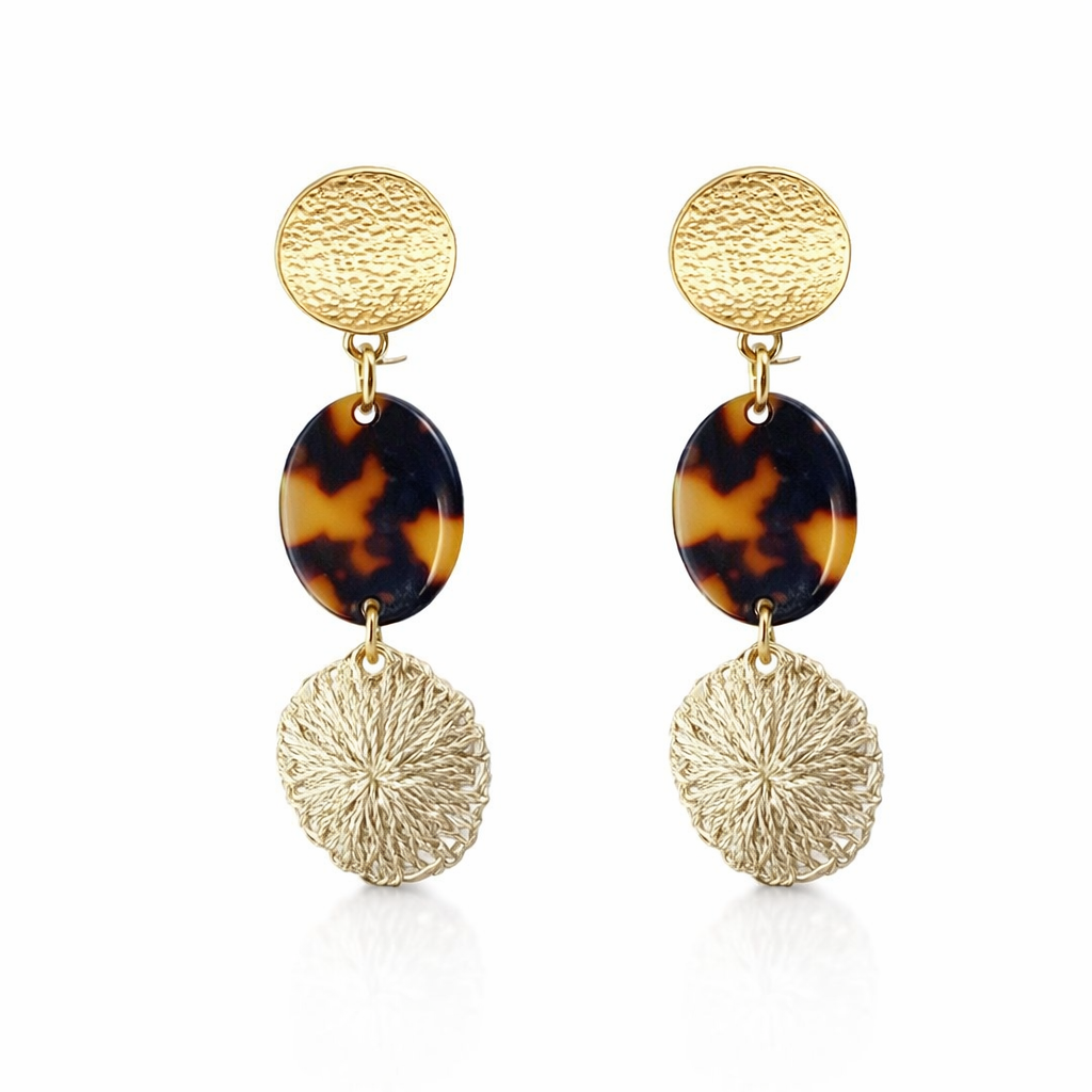 Bilum and Bilas Earrings | Triple Drop
