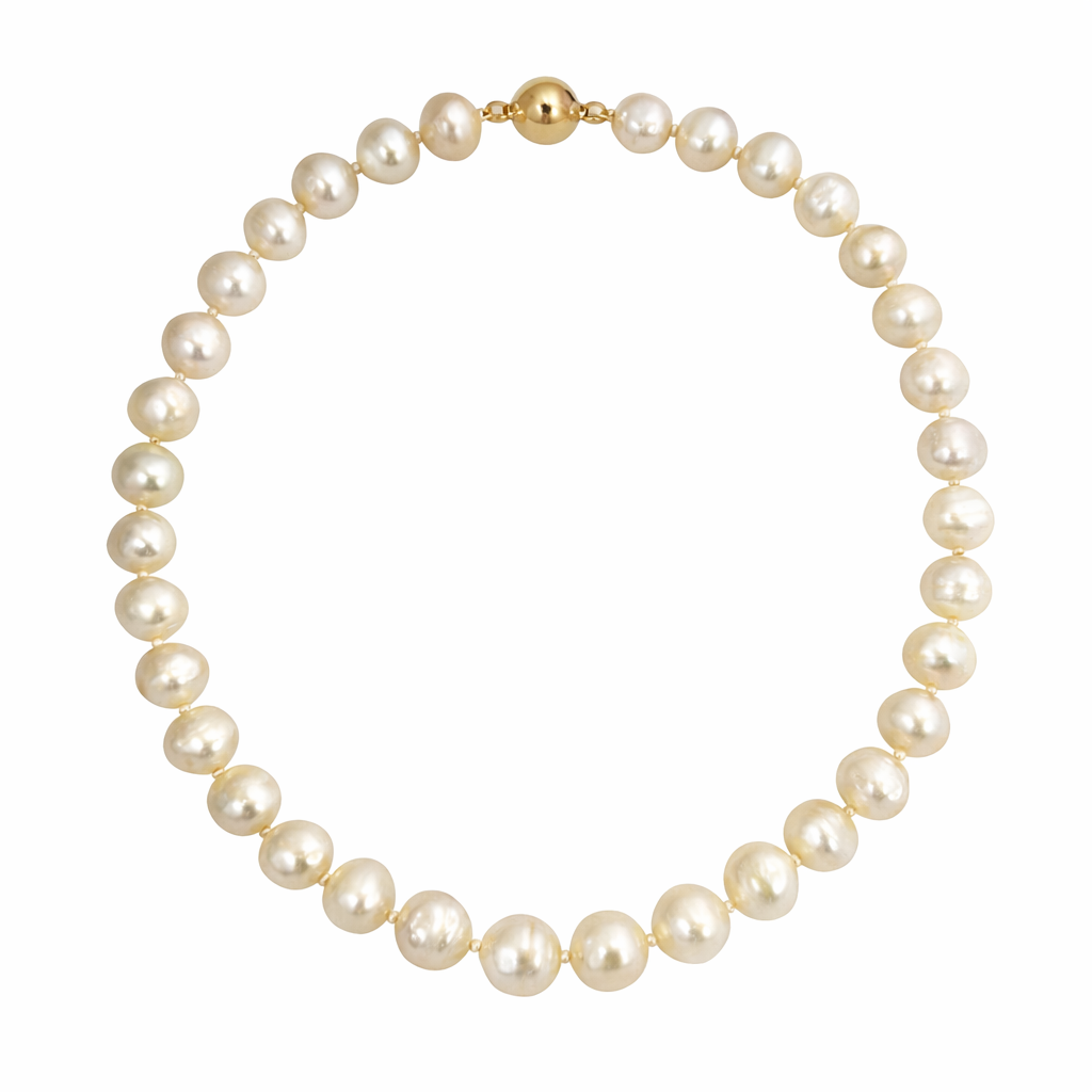 Pearl Necklace | South Sea with 18ct Yellow Gold Ball Clasp