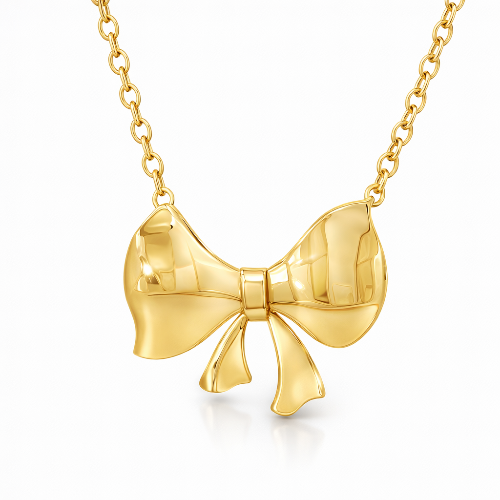 Bow Necklace | 18ct Yellow Gold