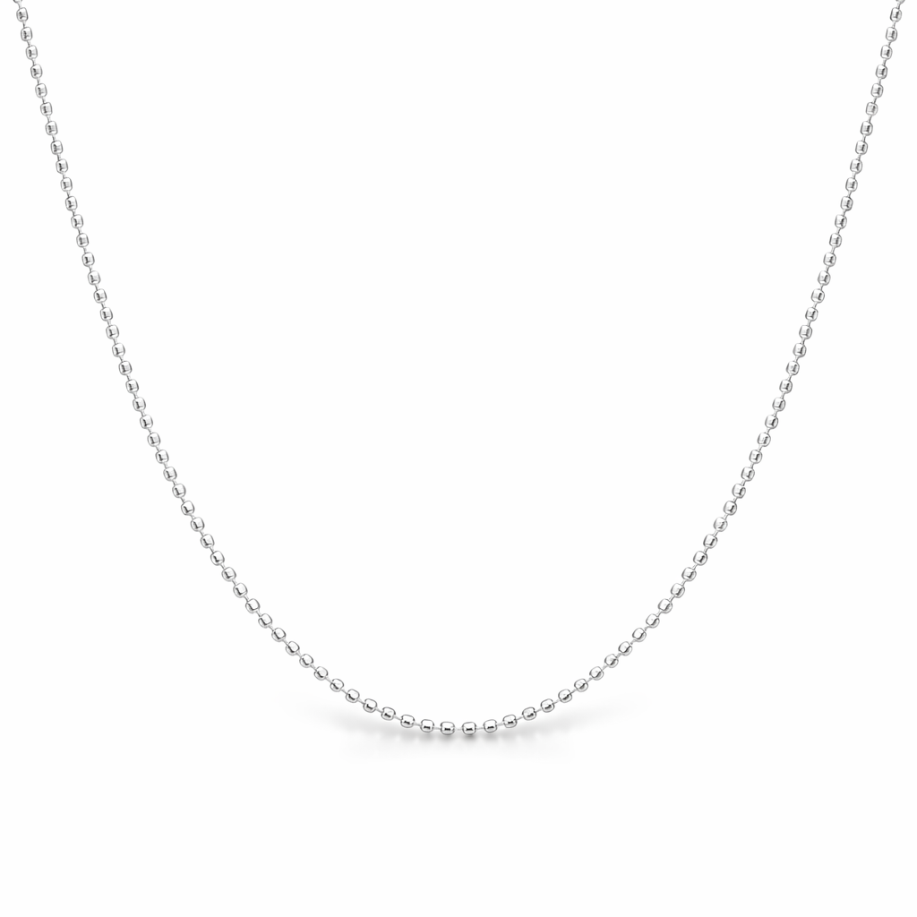 Bead Chain | 18ct White Gold