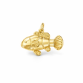 Clownfish Pendant In 9K Yellow Gold