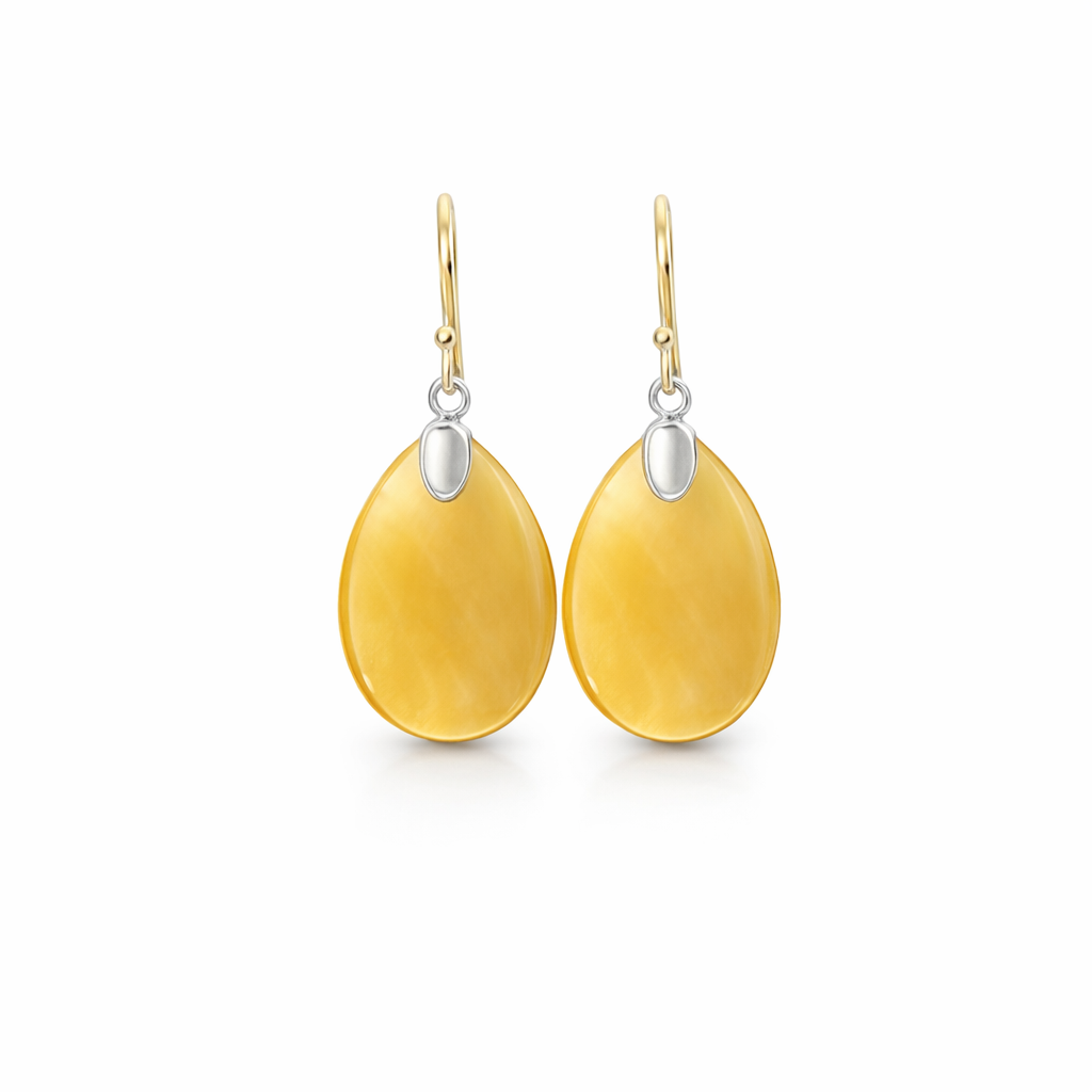 Mother Of Pearl Ovals | Silver Hooks