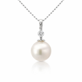 South Sea Pearl Pendant With Articulated Diamond In 18ct WG
