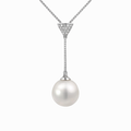 South Sea Pearl Pendant With Diamond Detail Bail 18K WG