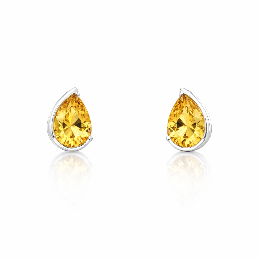 Heliodor Stud Earrings| 14ct