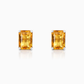 Citrine Stud Earrings | 14ct