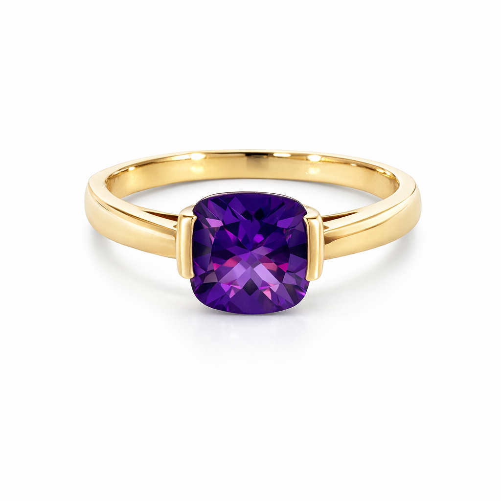 Amethyst Ring | 14K Yellow Gold