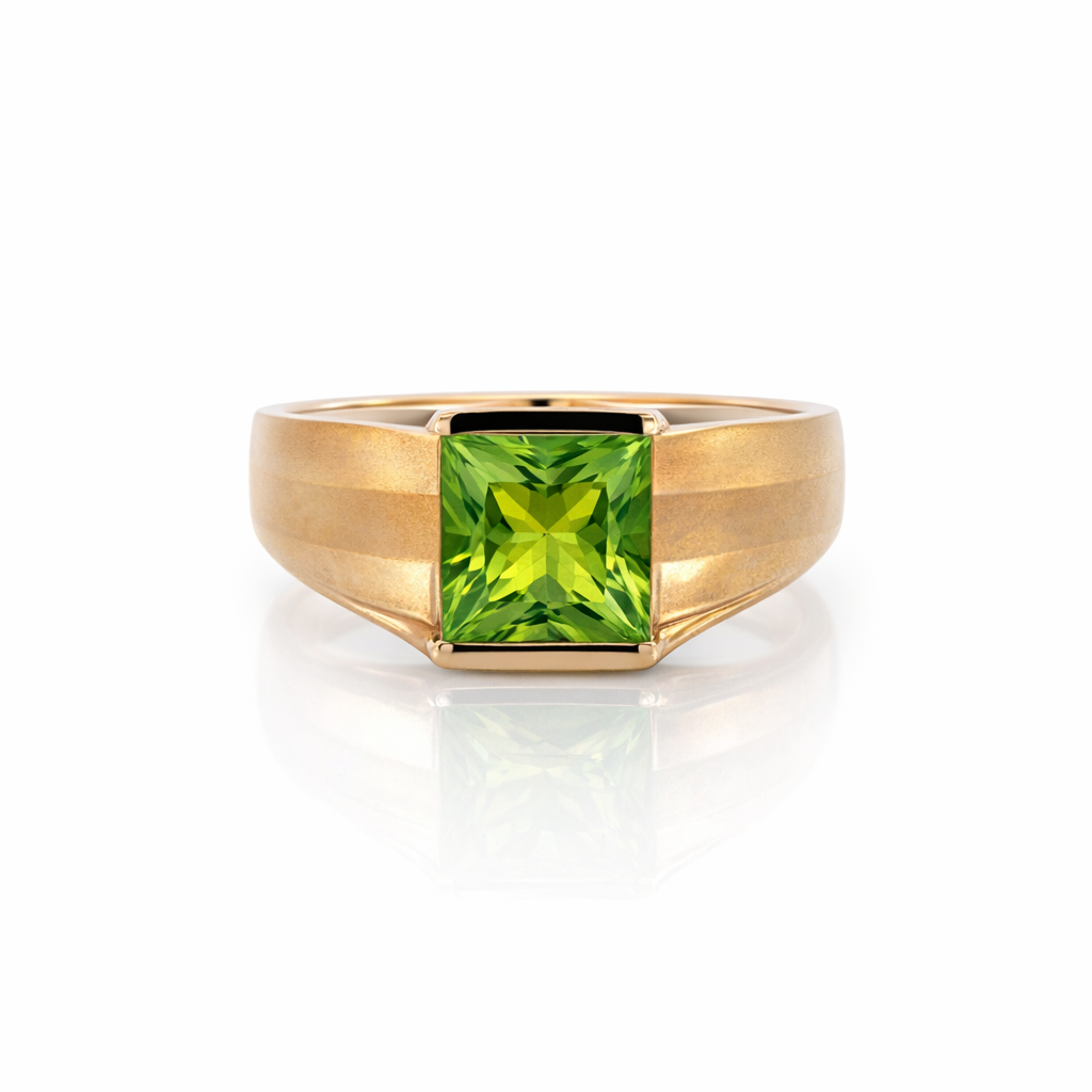 Peridot 14K Yellow Gold Ring
