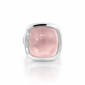 Rose Quartz 18ct White Gold Ring