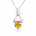 Fancy Yellow Diamond Pendant | 18K