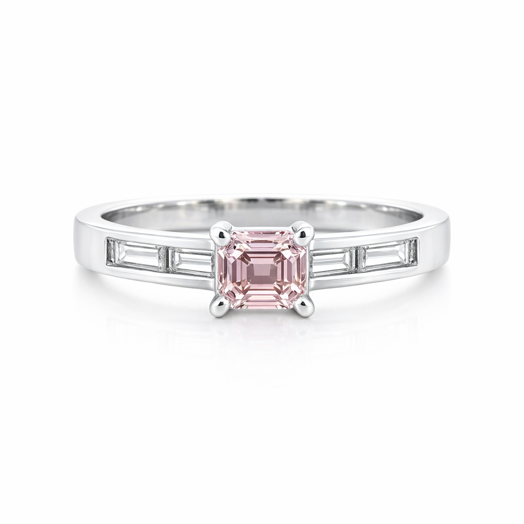 Argyle Pink Diamond 18ct White Gold Ring