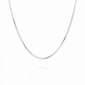 Box Chain Necklace | 50cm 18ct White Gold