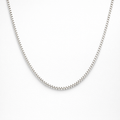 Box Chain Necklace | 60cm 18ct White Gold