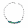 Triplet Opal Bracelet in Sterling Silver