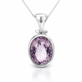 Amethyst Pendant In Sterling Silver