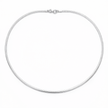 Omega Necklace | 45cm 18k White Gold