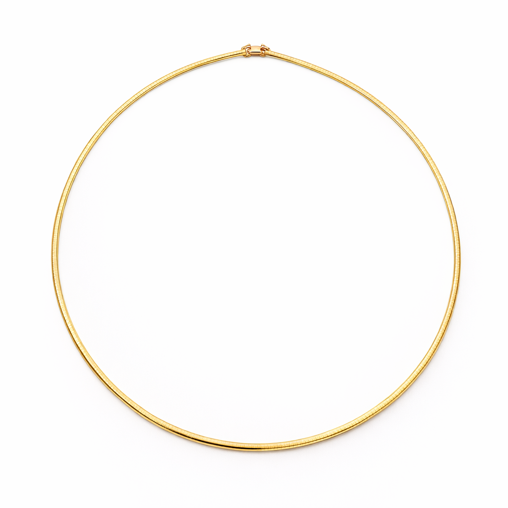 Omega Necklace | 42cm 18k Yellow Gold