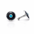 Cufflink Doublet Opal Sterling Silver