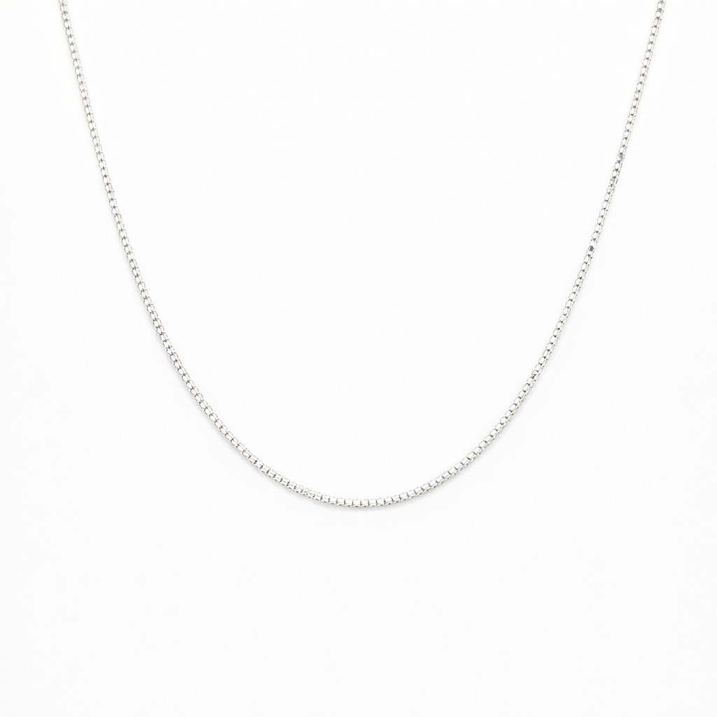 Sterling Silver 42cm Box Chain
