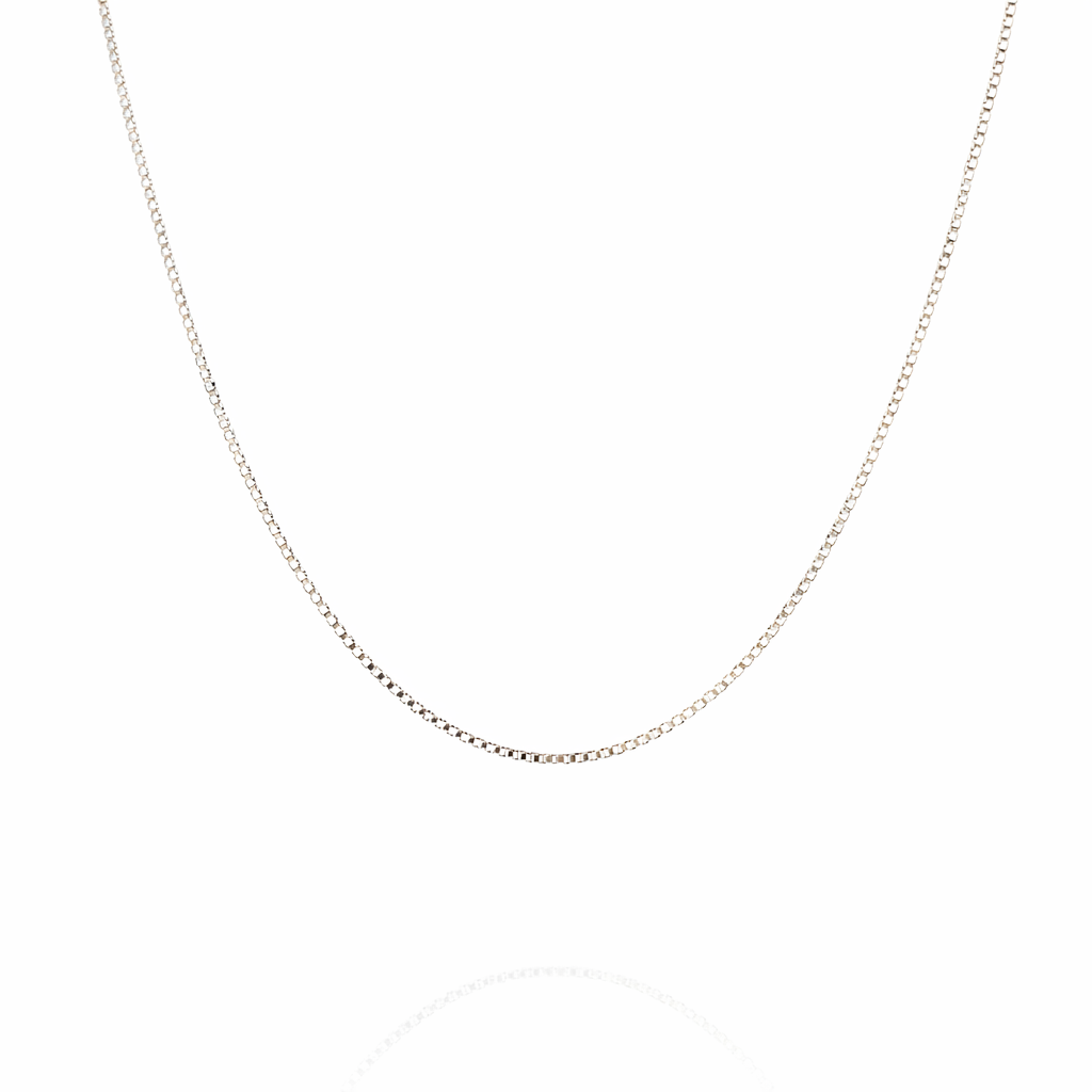 Sterling Silver 39cm Box Chain