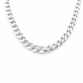Flattened Curb Link Chain Sterling silver