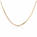 Flattened Snake Necklace Sterling Silver