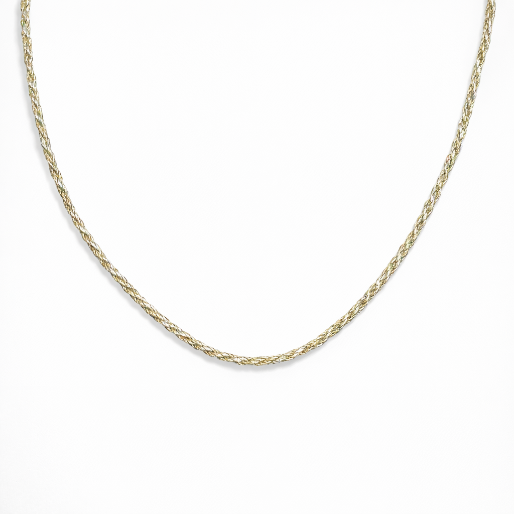 Nylon twisted necklace