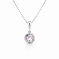 Amethyst Pendant In Sterling Silver