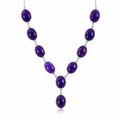 Amethyst Necklace In Sterling Silver