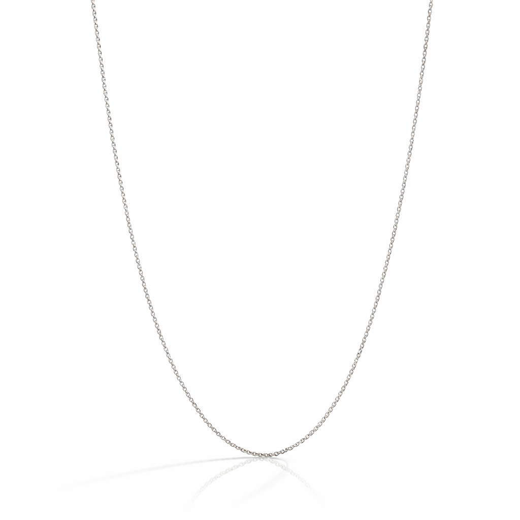 Chain Necklace 50cm | 9ct White Gold
