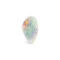 Organic Pear Shaped Opal | White with Orange Flecks