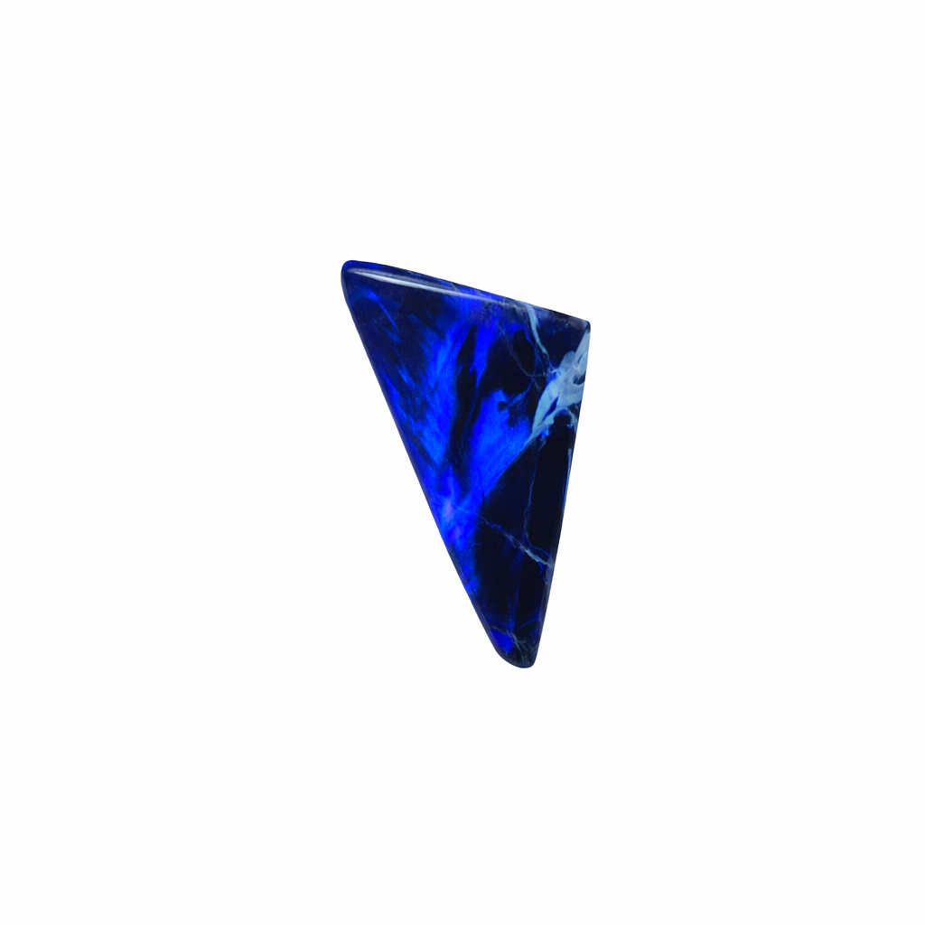 Blue Organic Triangle-Shaped Opal