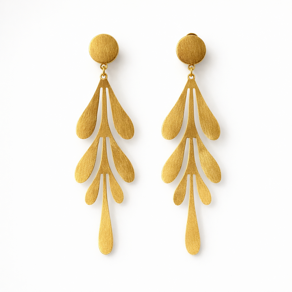 Earrings | Gold Plated Brass