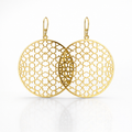 Earrings | Gold Plated Brass Jali Earrings