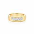 Diamond Ring | 18K Yellow Gold Band