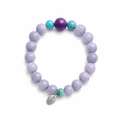 Dyed Agate Stone Bead Bracelet