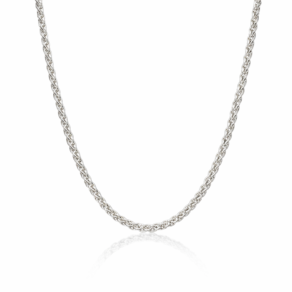 Sterling Silver 60cm Wheat Chain