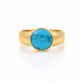 Turquoise Ring | 14ct In Yellow Gold