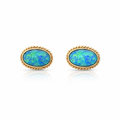 Doublet Opal Earrings | 9ct Gold