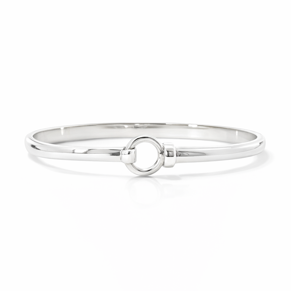 Silver Hook Top Bangle